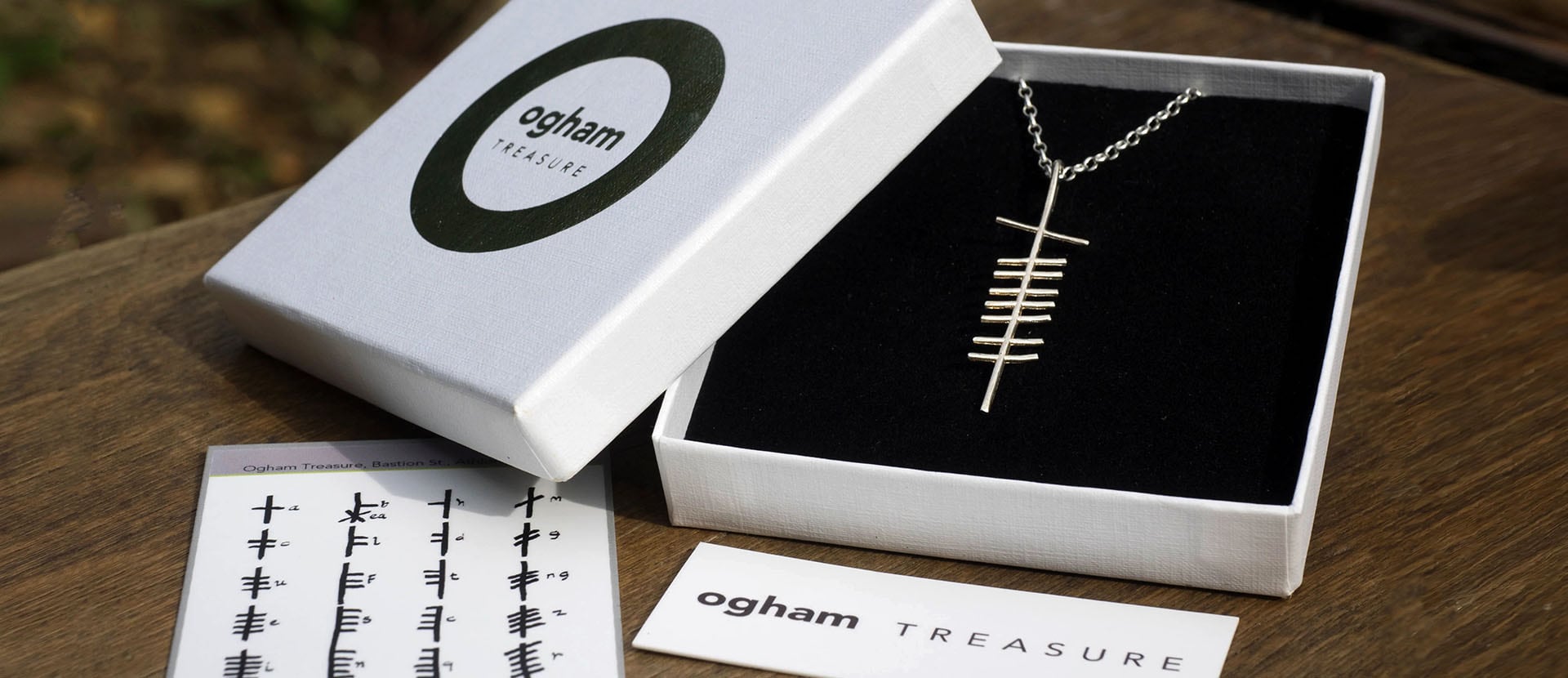 Ogham with packaging