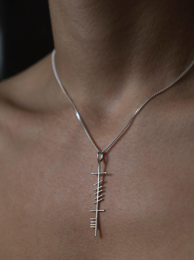 Friend/Cara silver pendant-small