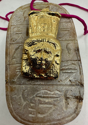 Hathor - gold plated bronze