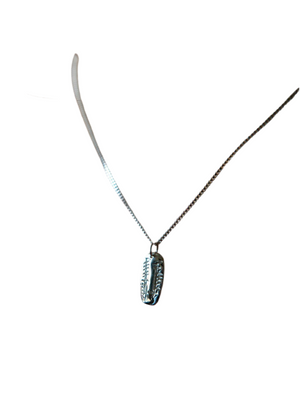 Anam Cara carved silver pendant necklace