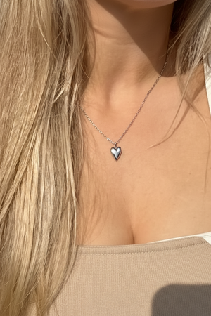 Solid silver Handmade Heart . - Ogham Treasure
