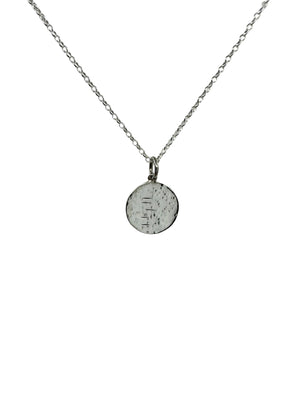 Carved “Dad” disc pendant