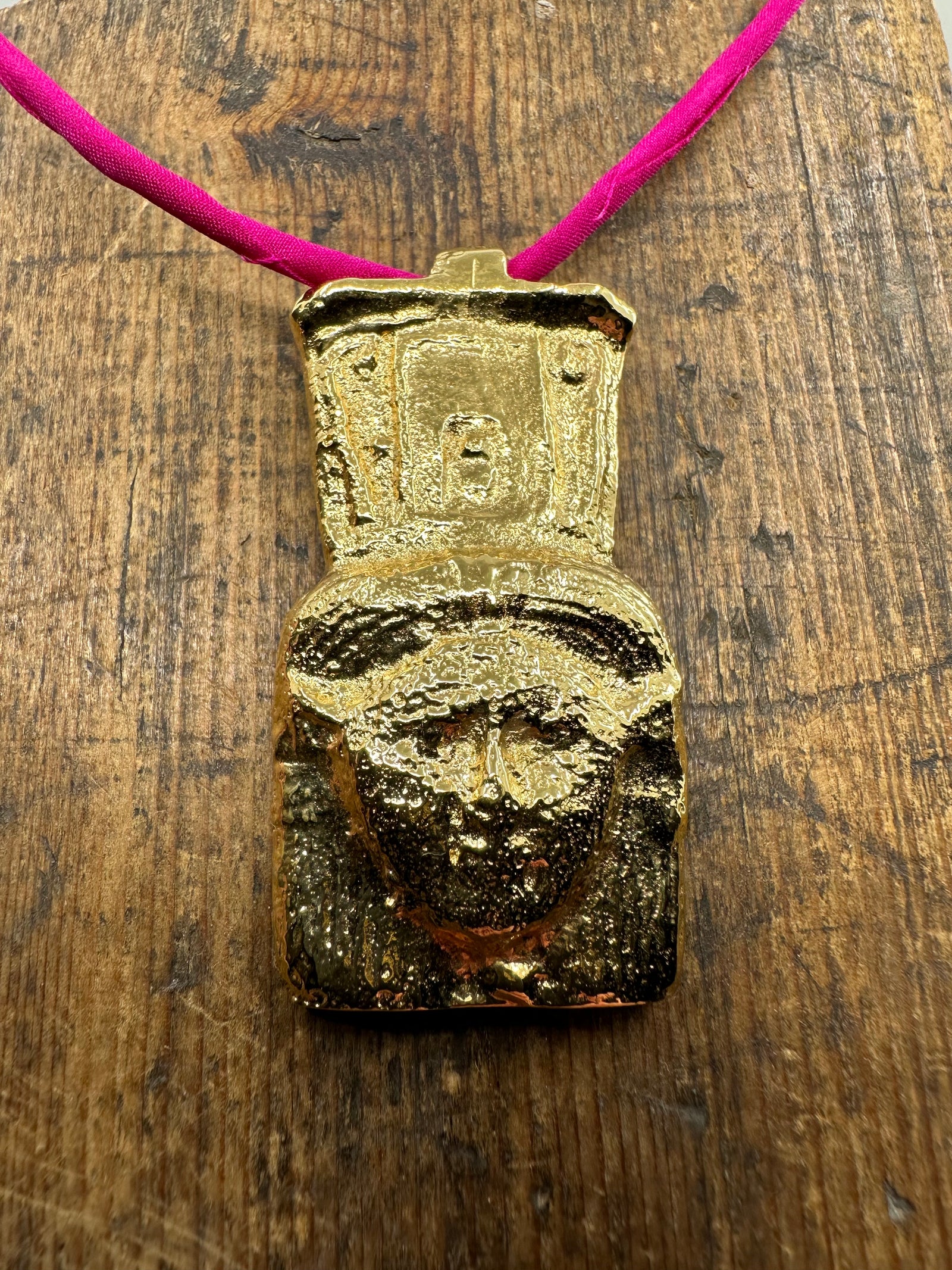 Hathor - gold plated bronze
