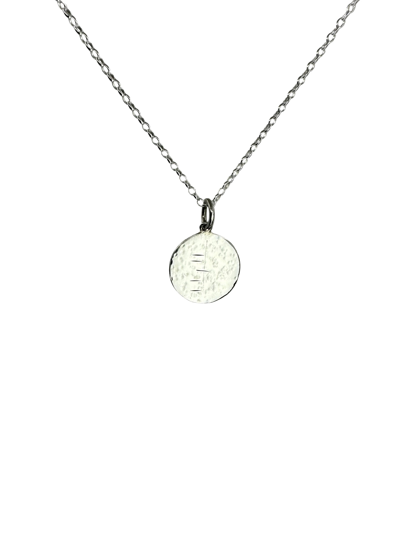 Carved “Dad” disc pendant