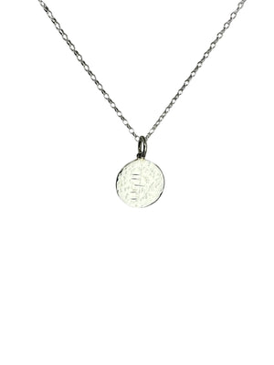 Carved “Dad” disc pendant