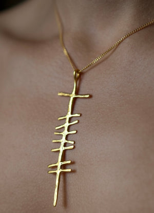 Statement  necklace in Gold Vermeil