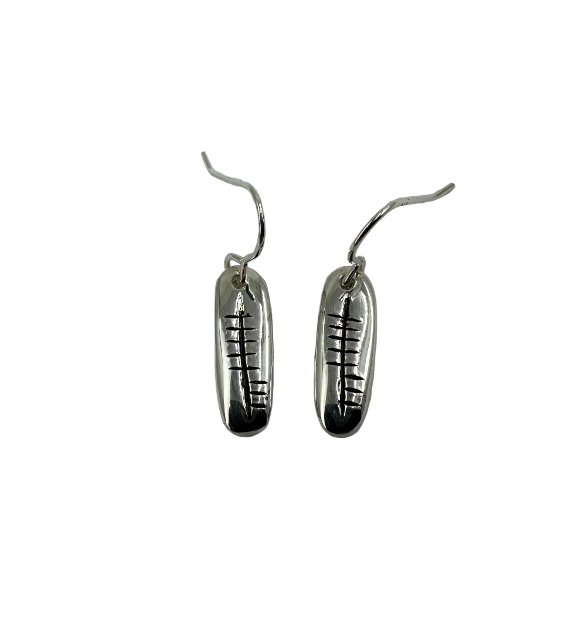 Carved custom earrings