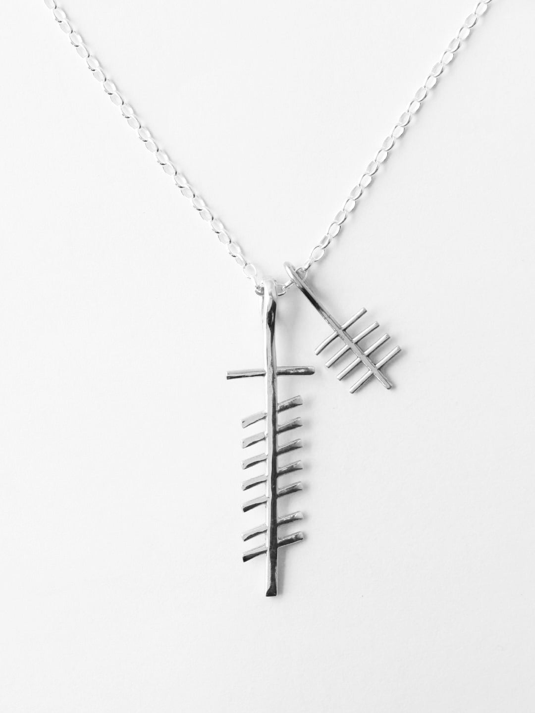 Love Necklace with 1 customised tiny silver initial