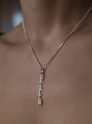 Happiness silver pendant- small