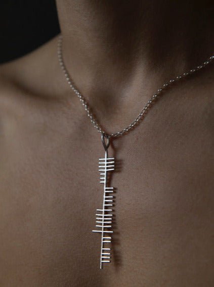 Statement Large Health pendant Ogham Treasure