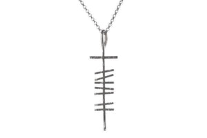Mens angular love necklace