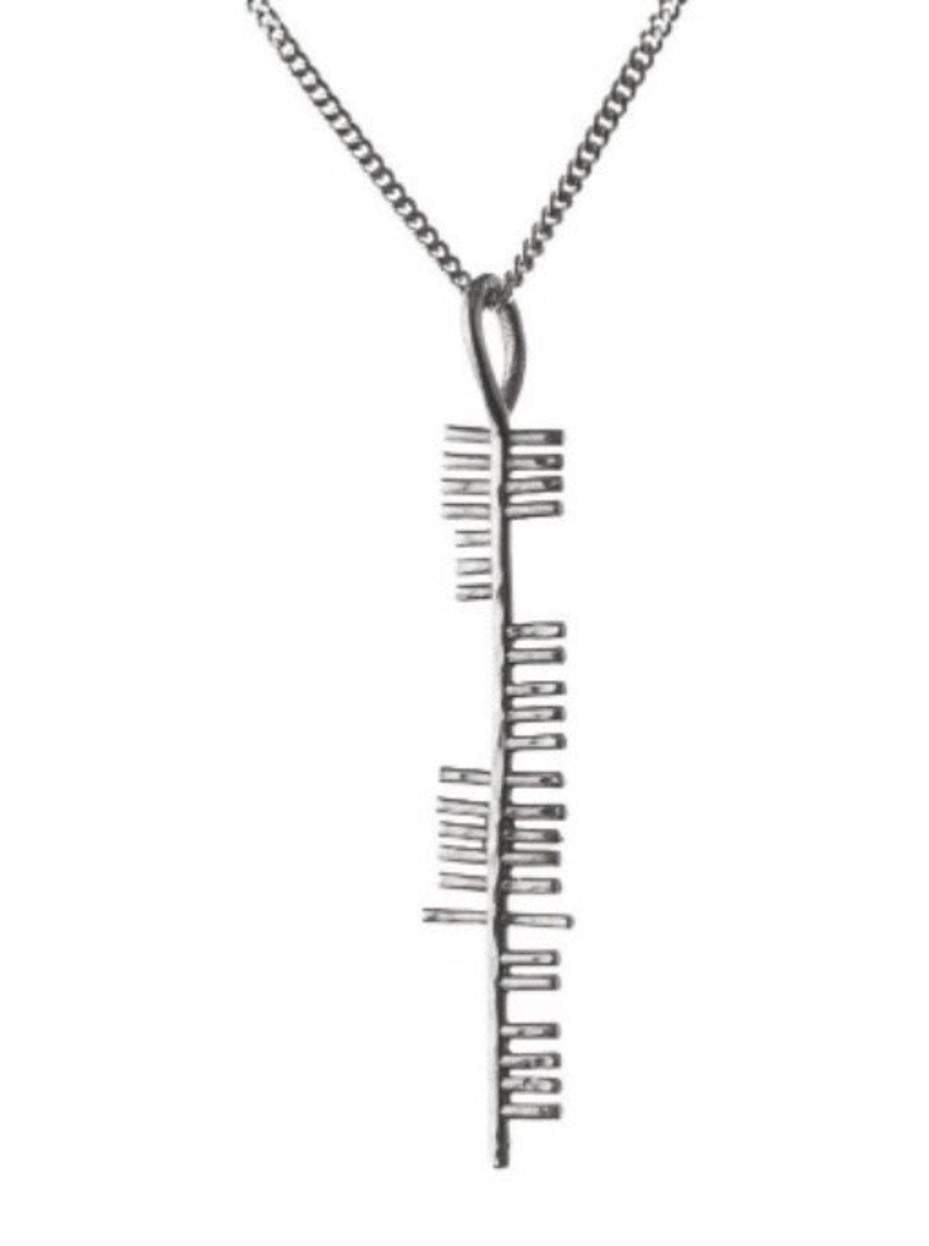 Health silver pendant on white background