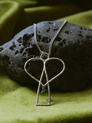 Angel with gemstone