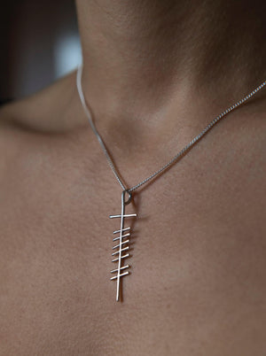 Love- Grá silver pendant-small