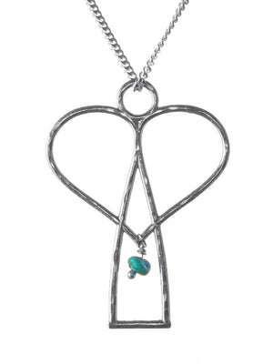 Angel with gemstone